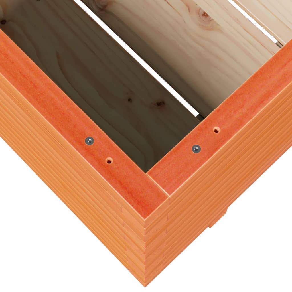 Jardinière bois de pin massif cire marron 90 x 60 x 49,5 cm - PANGIVO - Image 8