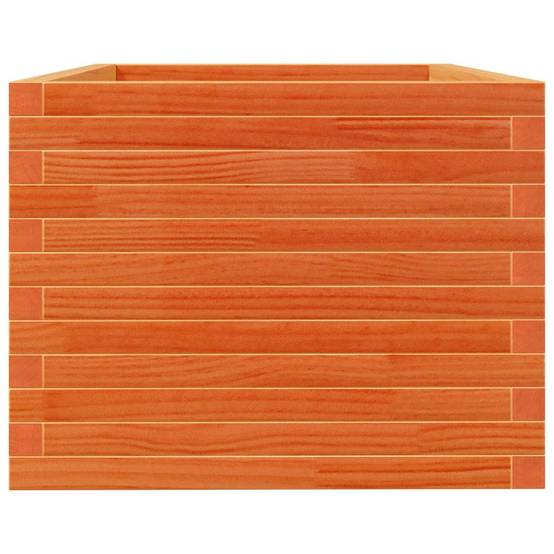 Jardinière bois de pin massif cire marron 90 x 60 x 49,5 cm - PANGIVO - Image 6