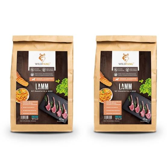 Wildfang - Wildfang Croquettes adultes à l'agneau - sans céréales - 2 x 2 kg - Image 1