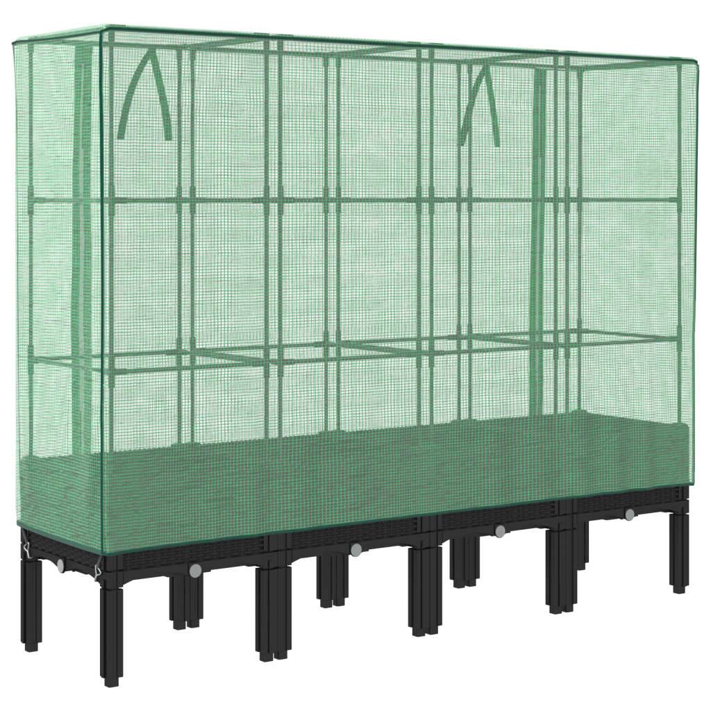 Vidaxl - Jardinière surélevée avec housse aspect rotin 160x40x140 cm vidaXL 4015821 - Image 7