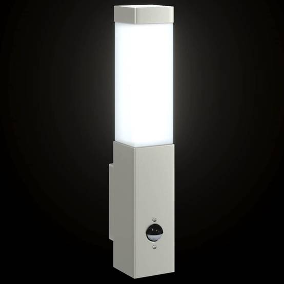 Applique murale extérieure - Lampe murale extérieure Argent 10,5 x 6 x 35 cm g239 - Image 9