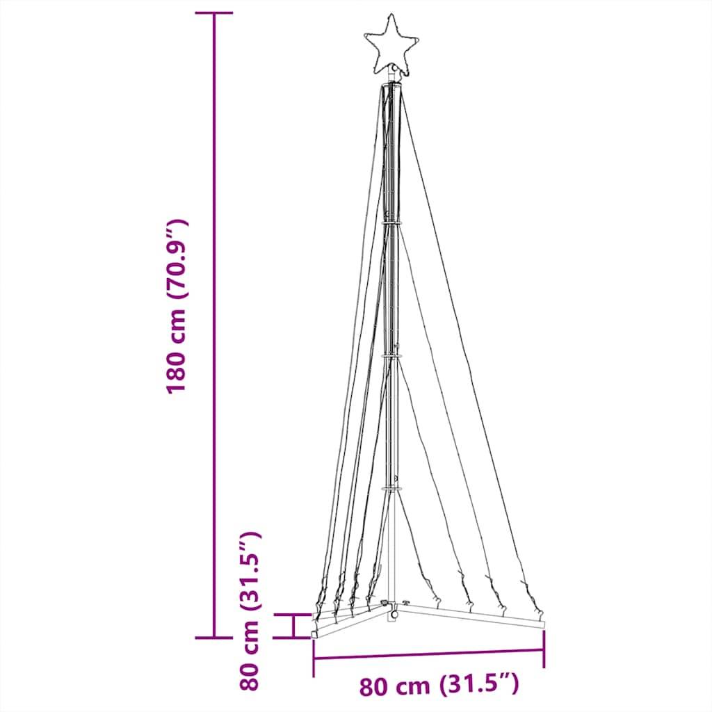 Vidaxl - Sapin de Noël à LED 339 LED blanc chaud 187 cm vidaXL 4016428 - Image 3