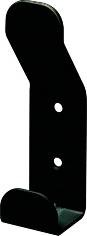 Patère double accroche acier DEVISMES - laqué noir ral9005 - F10555NOI - Image 1