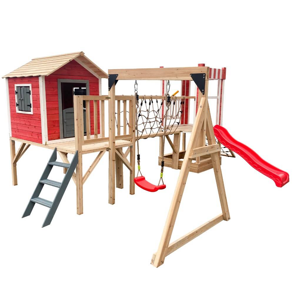 Home Deluxe - HOME DELUXE - Parc de jeux avec balançoire et toboggan WUNDERLAND - 555 x 340 cm | Équipement avec balançoire - Image 6