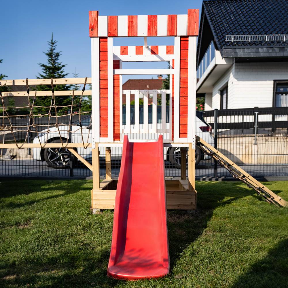 Home Deluxe - HOME DELUXE - Parc de jeux avec balançoire et toboggan WUNDERLAND - 555 x 340 cm | Équipement avec balançoire - Image 4