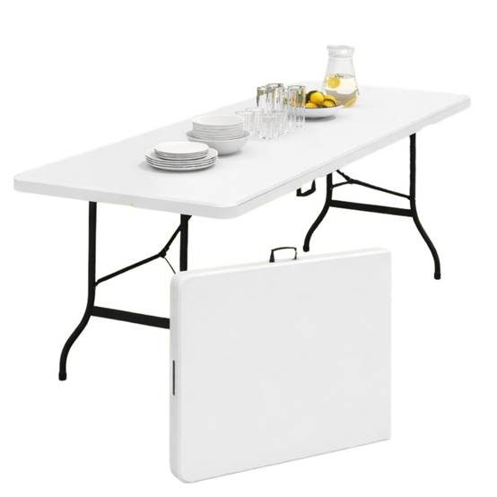 Table pliante d'appoint portable 180 cm pour camping ou réception - Image 2