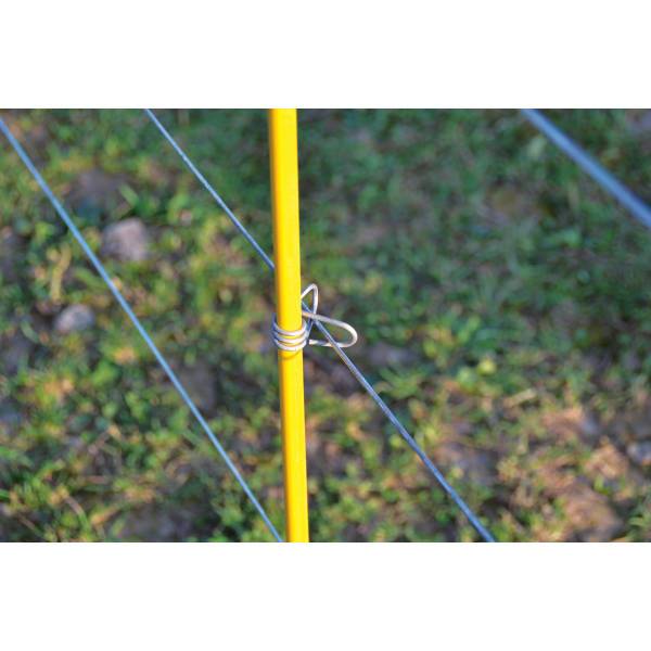 Horizont - 25 isolateurs master clip inox HORIZONT pour piquets 12 mm - Image 2