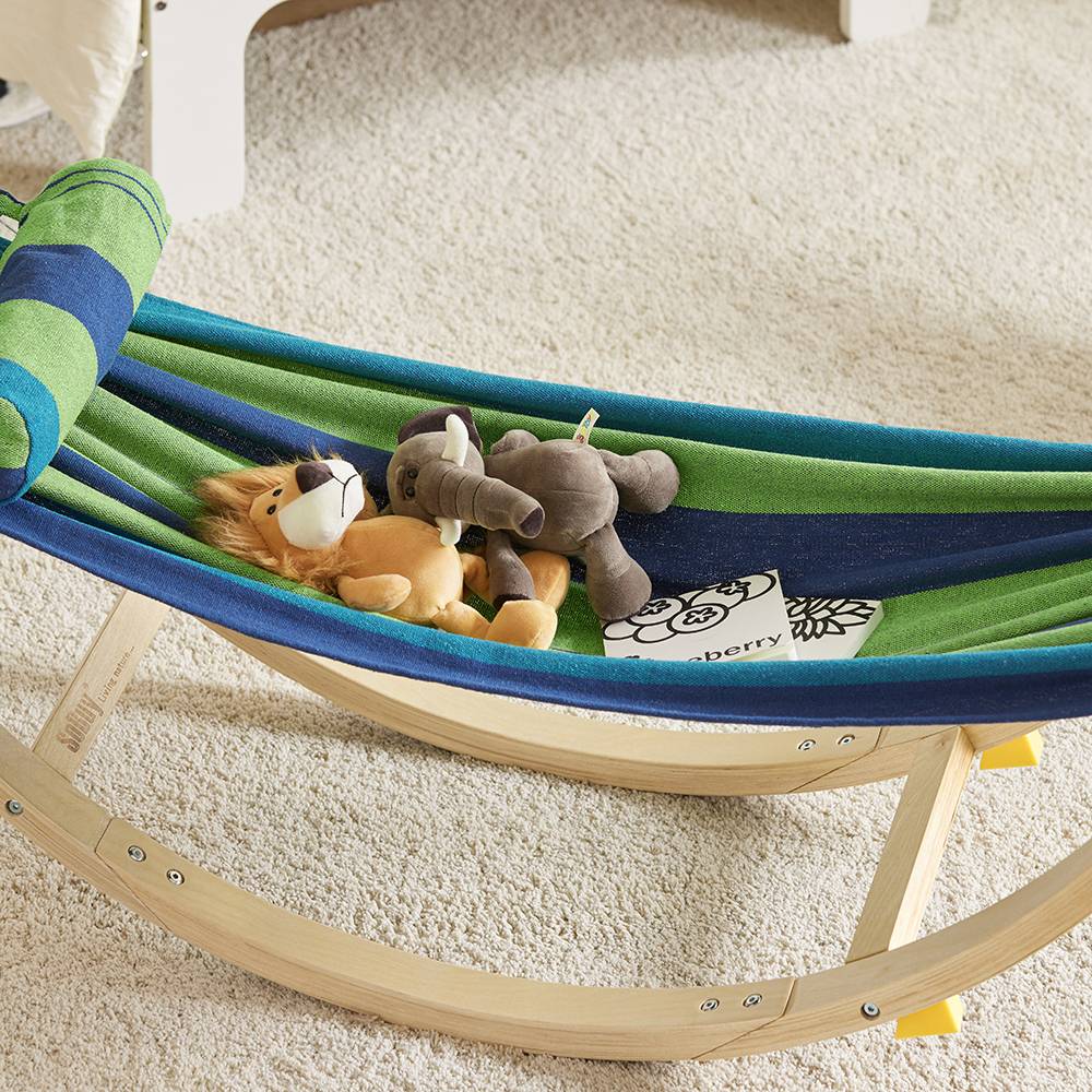 Hamac Enfant Chaise Longue L.127 x l.62 x H.47 cm SoBuy - Image 7