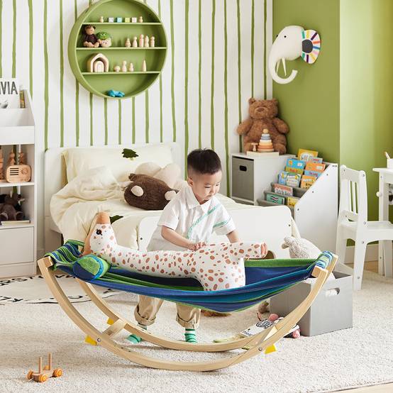 Hamac Enfant Chaise Longue L.127 x l.62 x H.47 cm SoBuy - Image 8