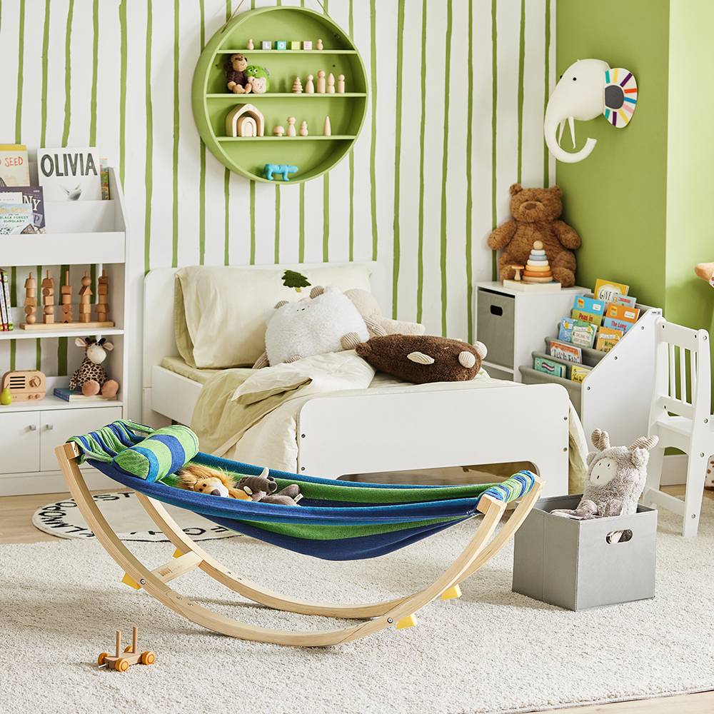 Hamac Enfant Chaise Longue L.127 x l.62 x H.47 cm SoBuy - Image 10