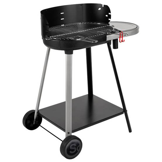 Somagic - Barbecue à charbon de bois avec tablette intégrée - SOMAGIC - Métal - Noir - Image 3
