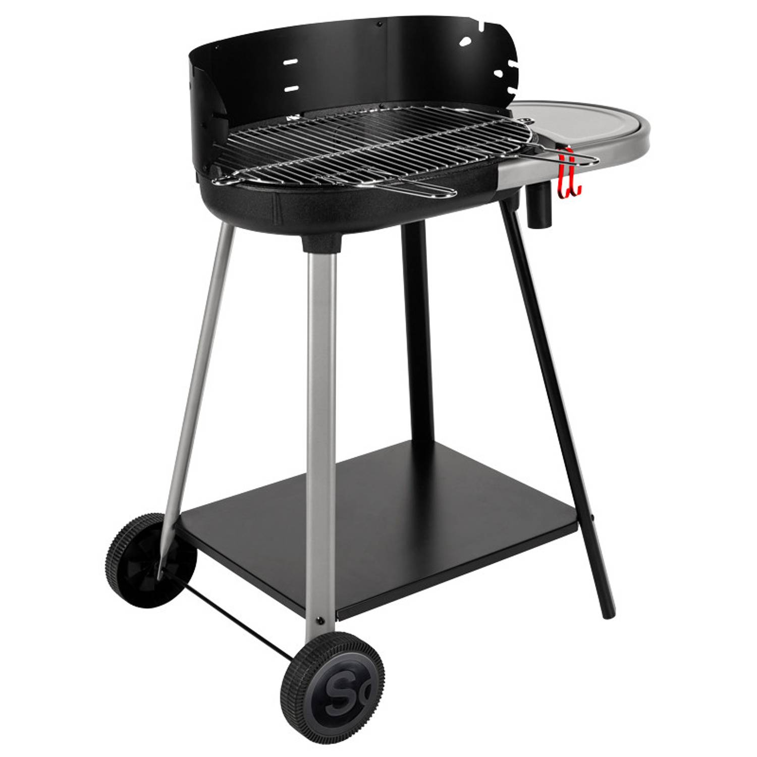 Somagic - Barbecue à charbon de bois avec tablette intégrée - SOMAGIC - Métal - Noir - Image 3