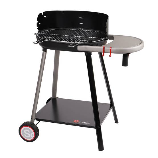 Somagic - Barbecue à charbon de bois avec tablette intégrée - SOMAGIC - Métal - Noir - Image 1