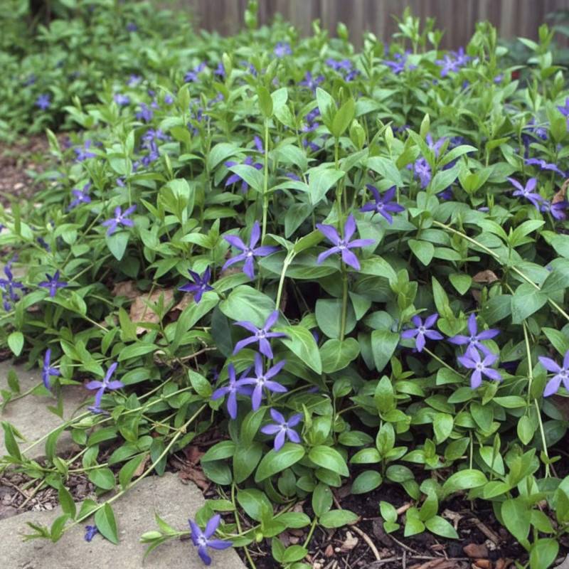 Pervenche major ssp. hirsuta à fleurs Bleue/ - feuillage Persistant - Lot de 9 godets