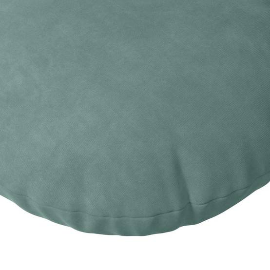Coussins de siège 2 pcs Vert Mer Ø 40 x 13 cm Velours Maison Chic - Image 7