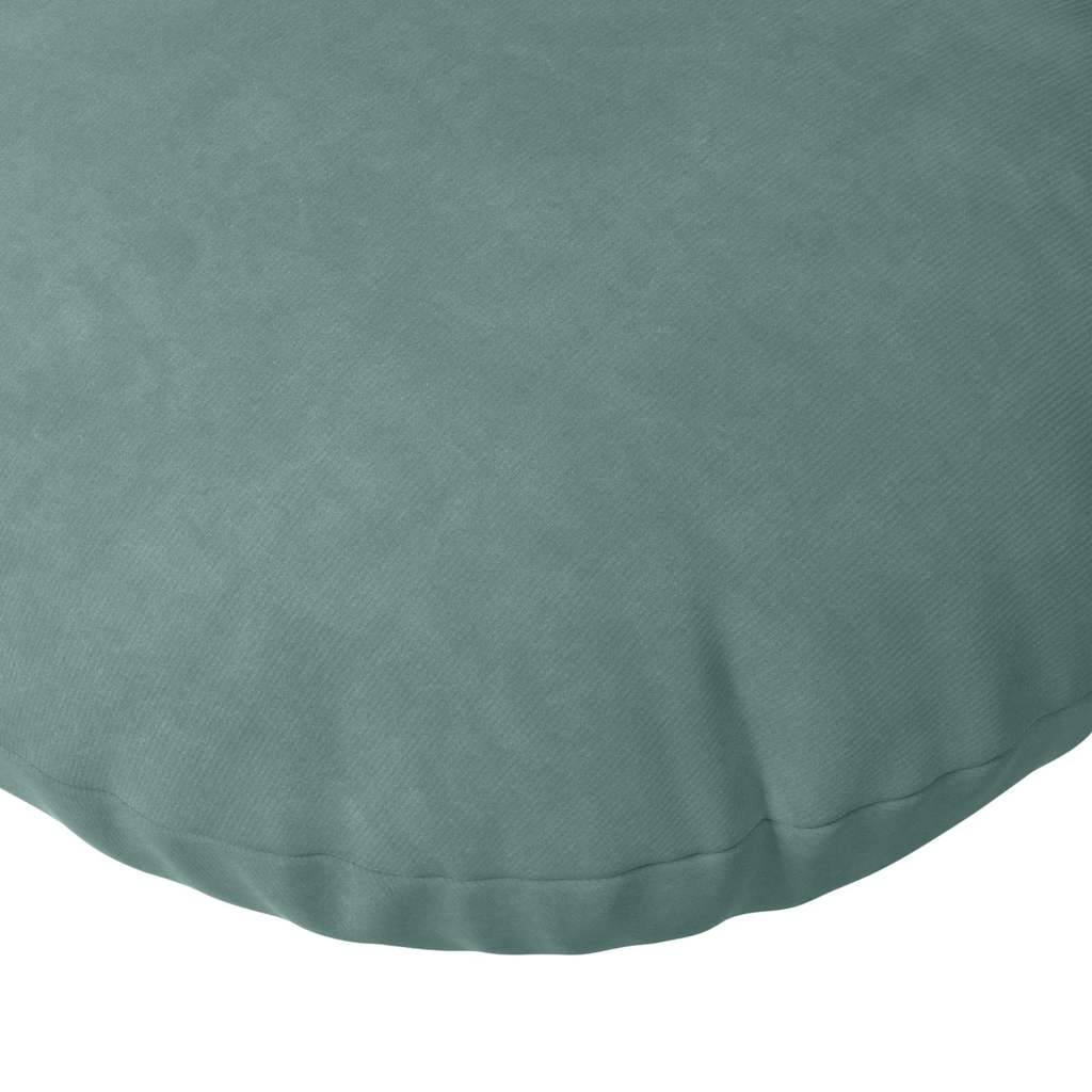 Coussins de siège 2 pcs Vert Mer Ø 40 x 13 cm Velours Maison Chic - Image 7