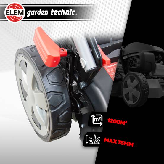 Elem Garden Technic - Tondeuse thermique tractée 145CC avec moteur Honda, mulching et éjection latérale - Image 4