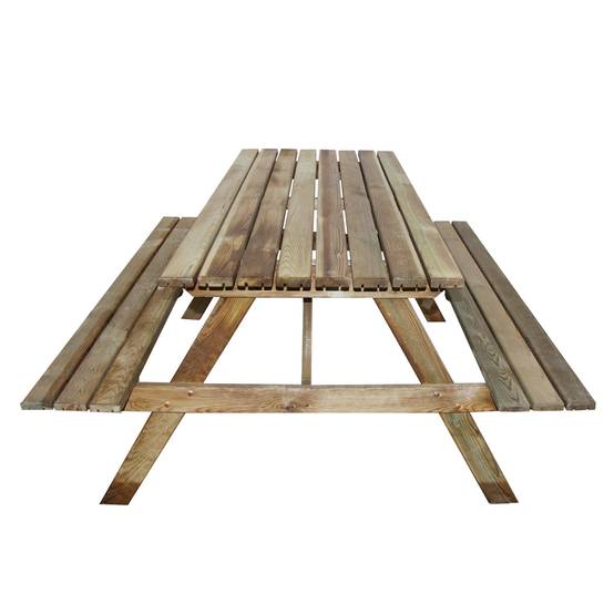Table pique-nique en bois 4 places Marly - Cémonjardin - Image 2