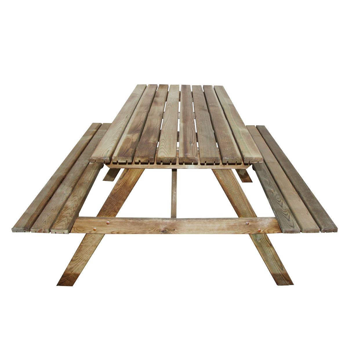 Table pique-nique en bois 4 places Marly - Cémonjardin - Image 2