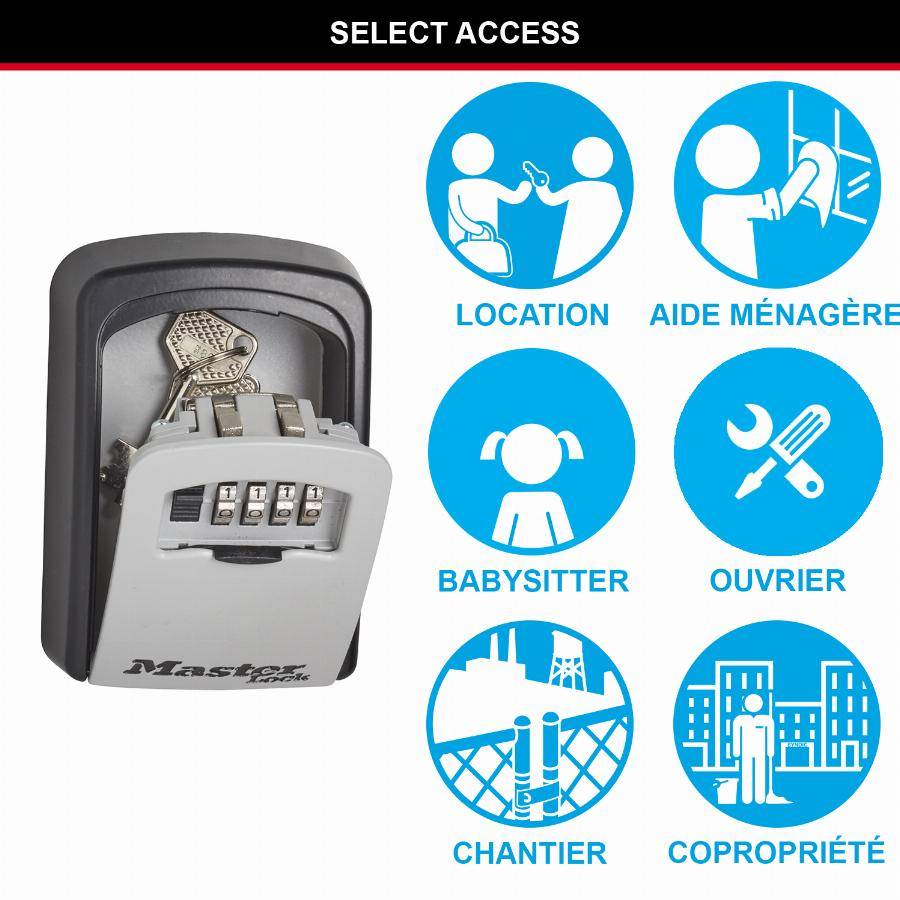 Master Lock - Boite à clés MASTERLOCK Fixation murale - 5401EURD - Image 7