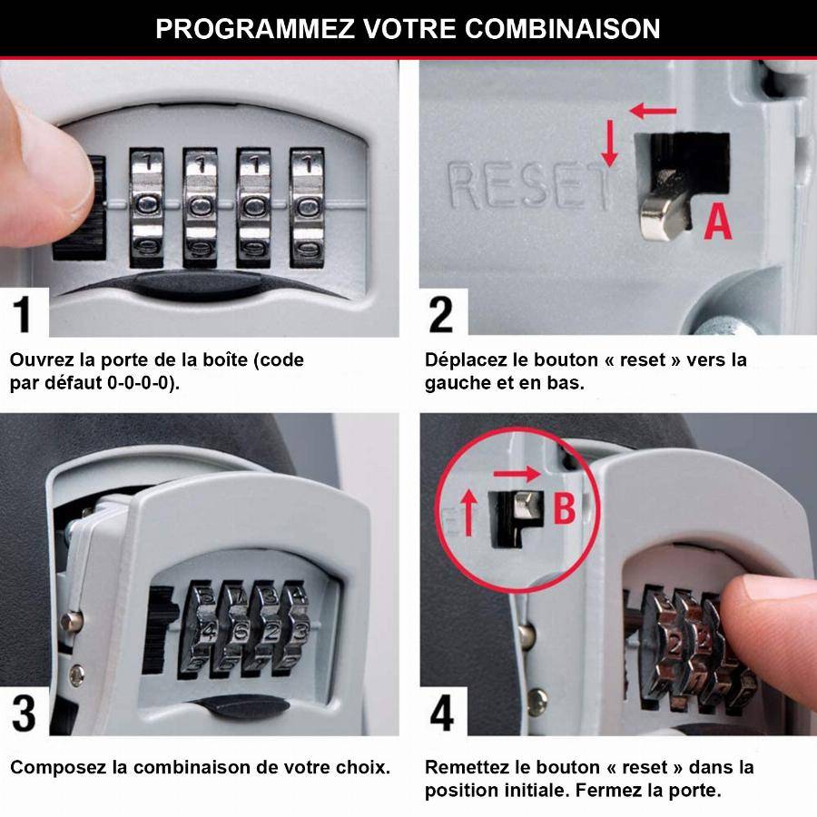 Master Lock - Boite à clés MASTERLOCK Fixation murale - 5401EURD - Image 5