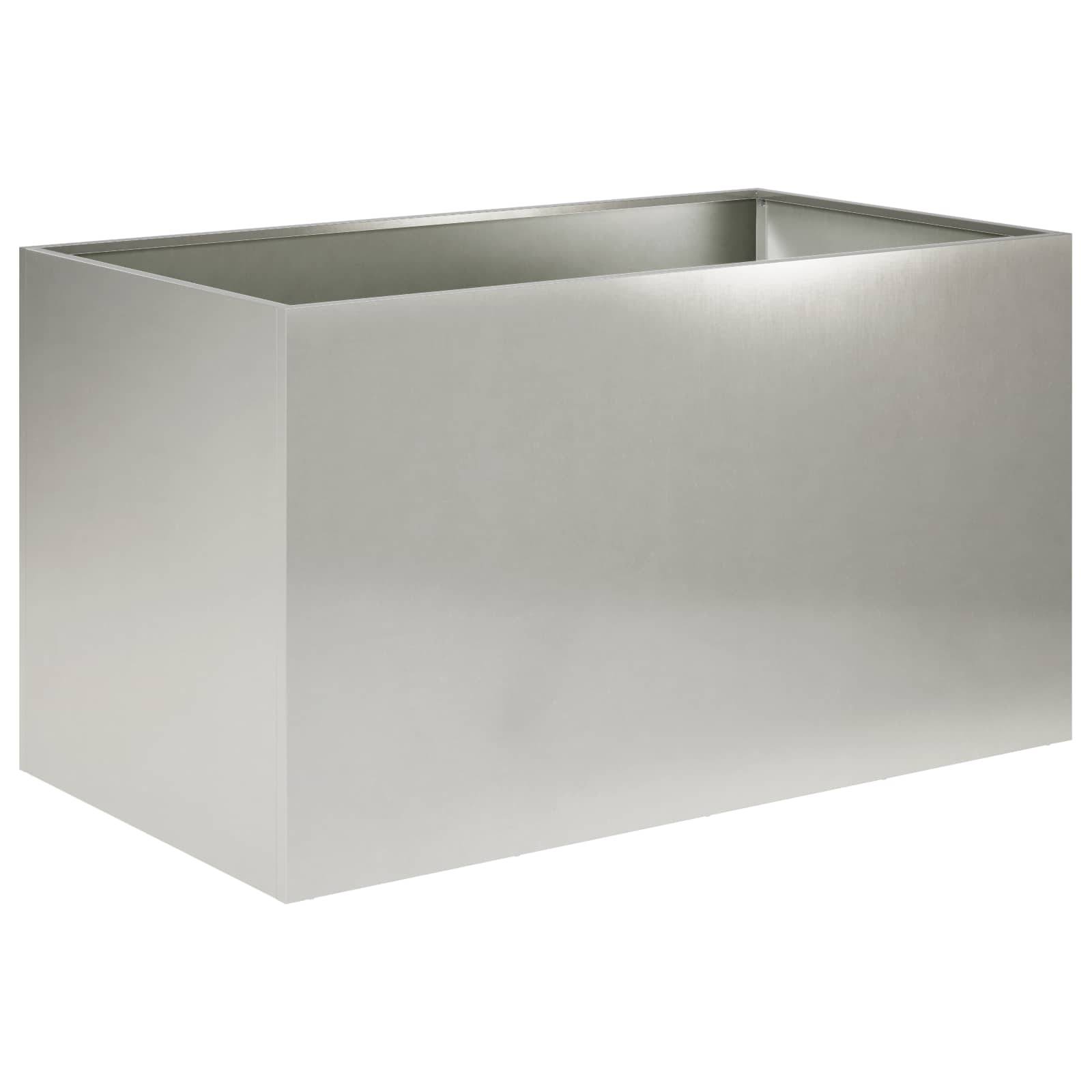 Vidaxl - Cache-pot de jardin Argenté 100 x 50 x 50 cm Acier inoxydable vidaXL 8005282 - Image 2
