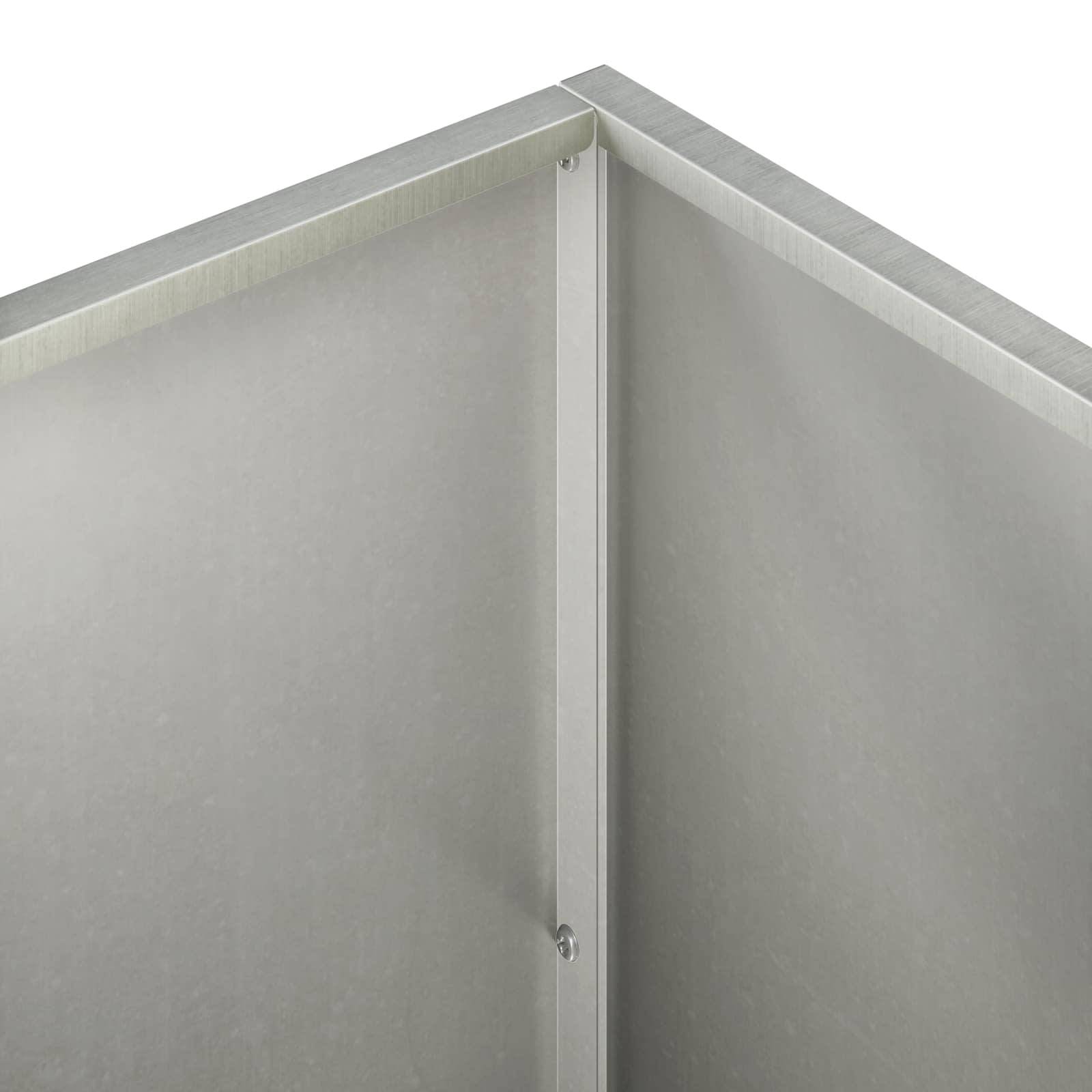 Vidaxl - Cache-pot de jardin Argenté 100 x 50 x 50 cm Acier inoxydable vidaXL 8005282 - Image 6