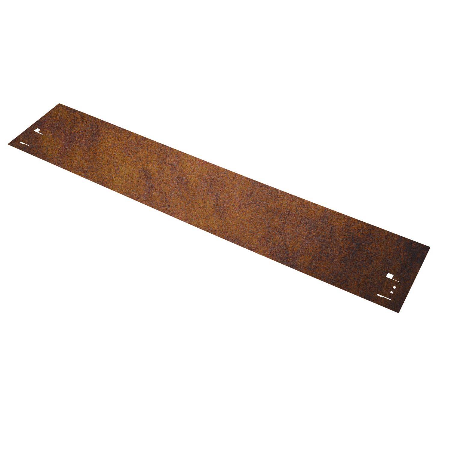 Jeu de 10 Bordure jardin Acier corten, longueur 70 cm, 13,5 cm de hauteur, bordure de jardin - métal galvanisé à chaud, Green-split - Image 1