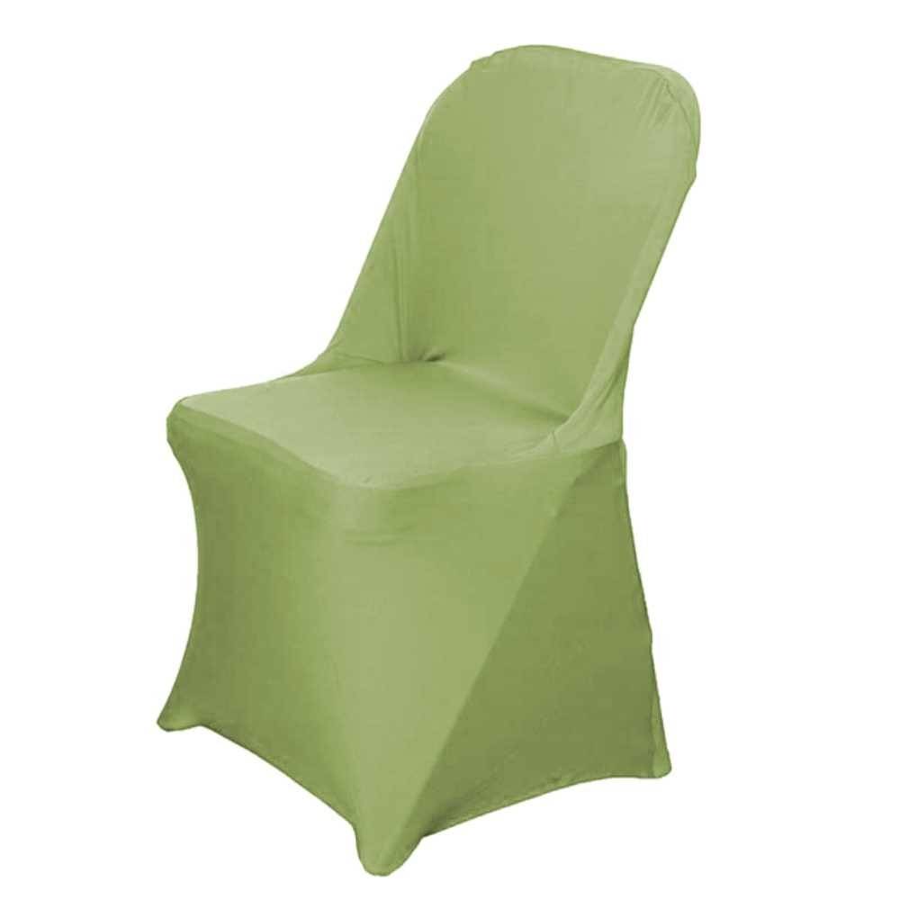 Terre Jardin - Housse de chaise en élasthanne extensible Unité Anis