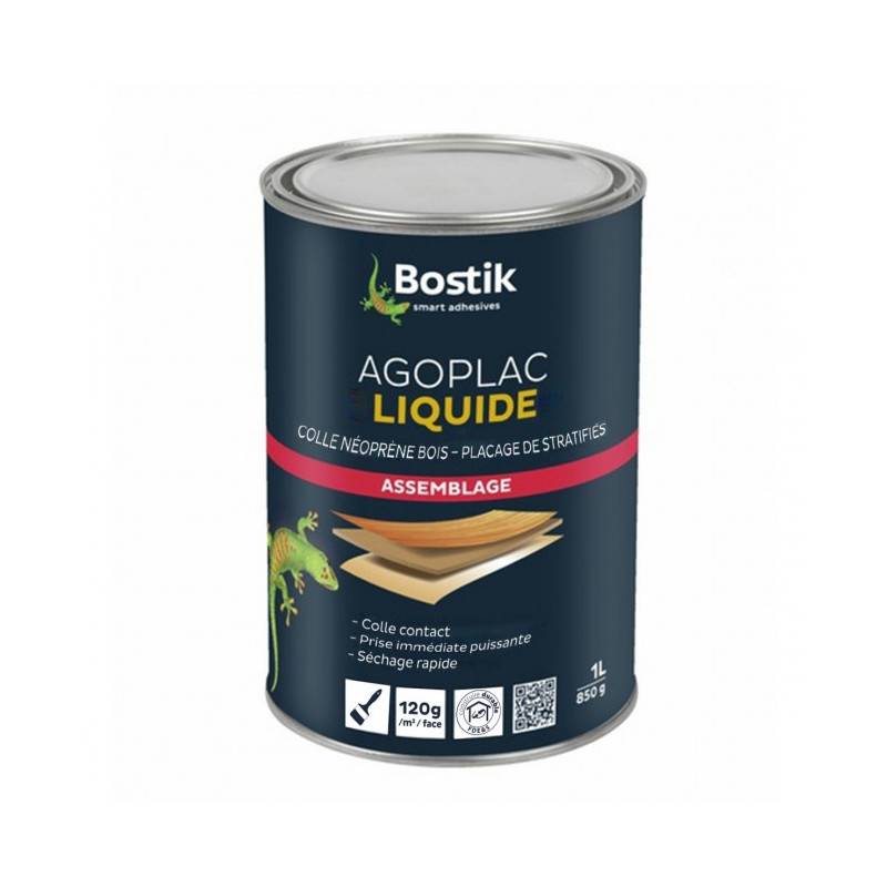Bostik - Colle néoprène Agoplac liquide 1L BOSTIK