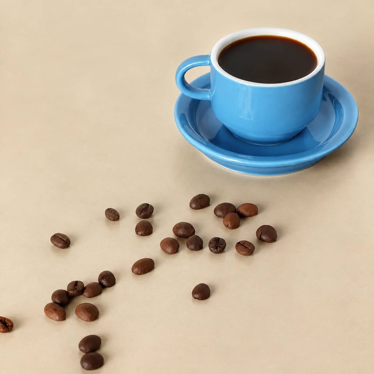 Set de 6 Tasses à Espresso et Sous-tasses en Porcelaine avec Support Métal - Image 3
