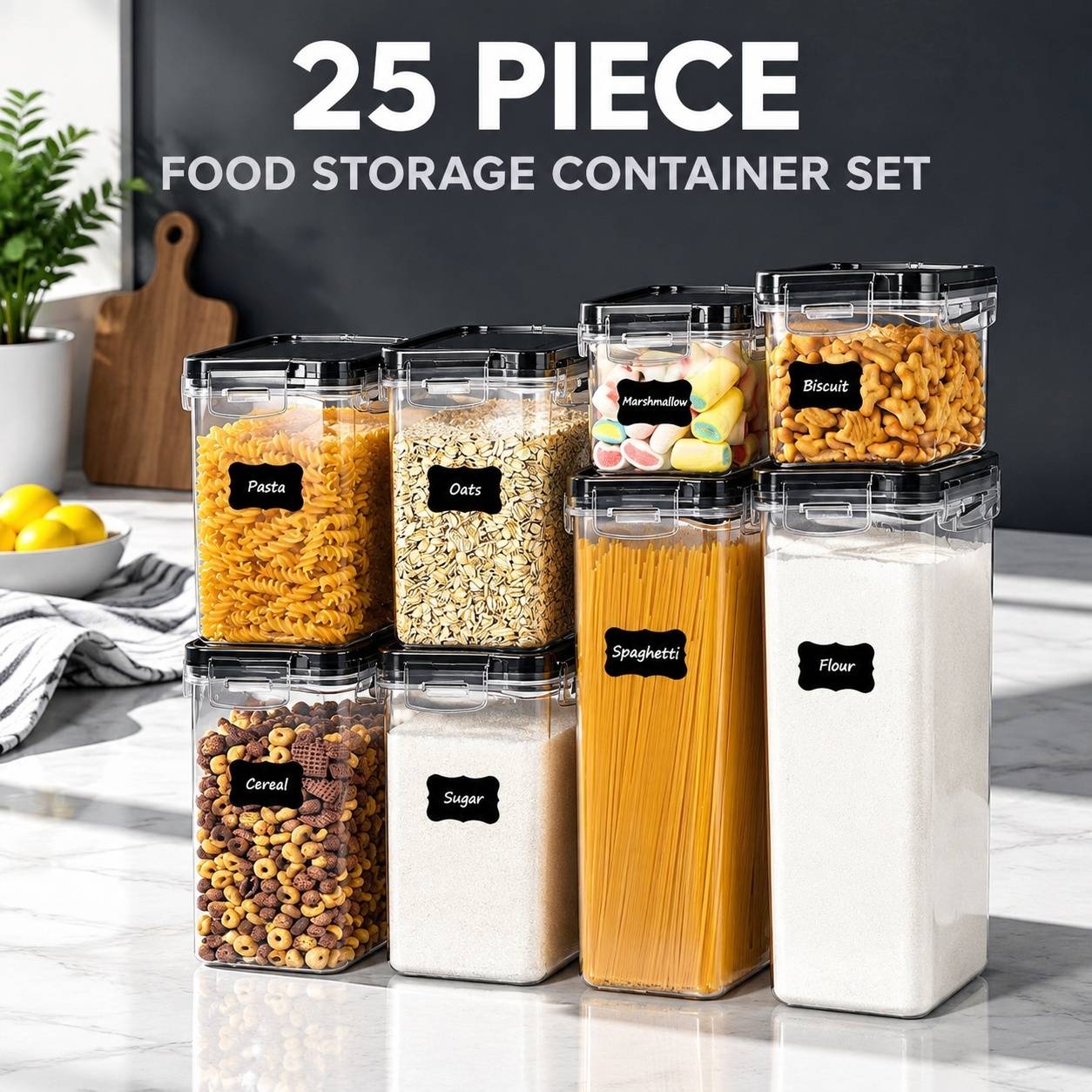 Lot de 25 Boîtes de Rangement Hermétiques Alimentaire - Image 7
