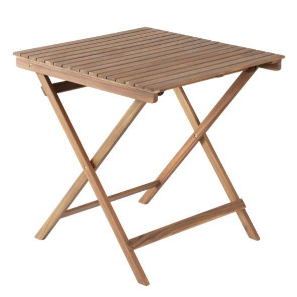 Ensemble repas BARI pliable 2 personnes bois et corde vert olive Beau Rivage - Image 5