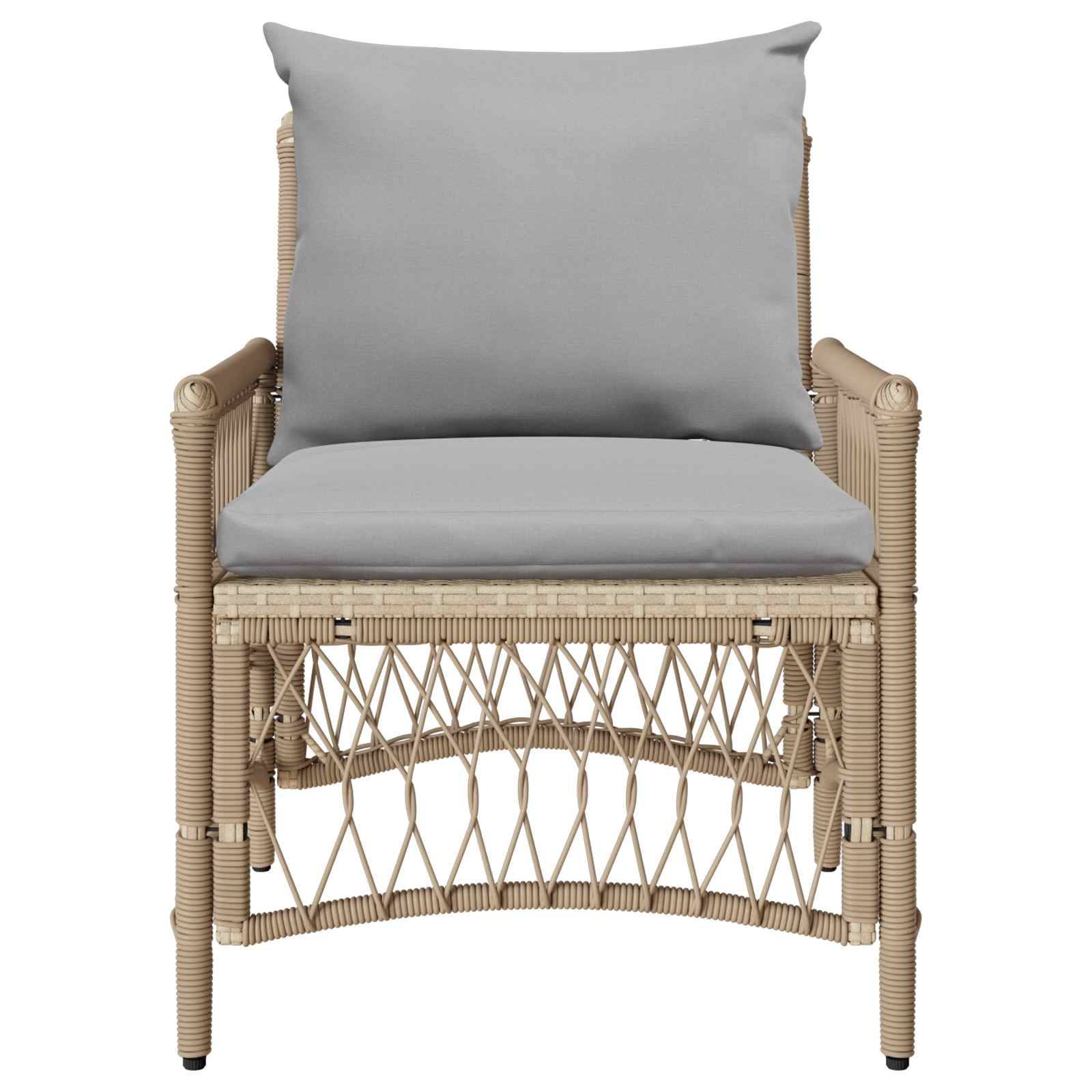 Vidaxl - Chaise de jardin Beige polyrotin vidaXL 42006220 - Image 5