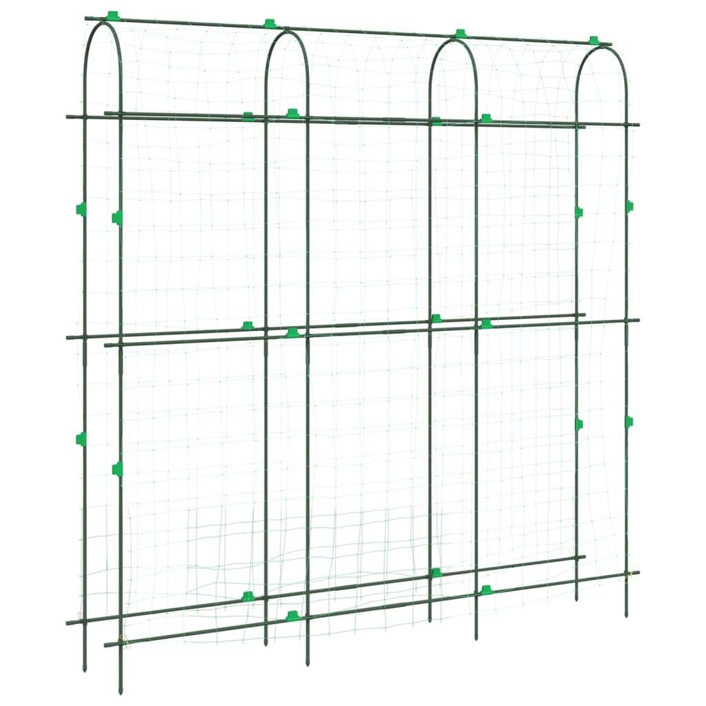 Lot de 3 Treillis Jardin Forme U en Acier Robuste pour Plantes Grimpantes et Potager Vert – ComfortXL Outdoor Living - Image 4