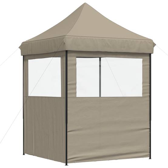 ComfortXL - Barnum pliant acier oxford 600D réceptions extérieur montage rapide sac à roulettes 2x2m taupe - ComfortXL Outdoor Living - Image 6