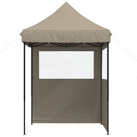 ComfortXL - Barnum pliant acier oxford 600D réceptions extérieur montage rapide sac à roulettes 2x2m taupe - ComfortXL Outdoor Living - Image 3