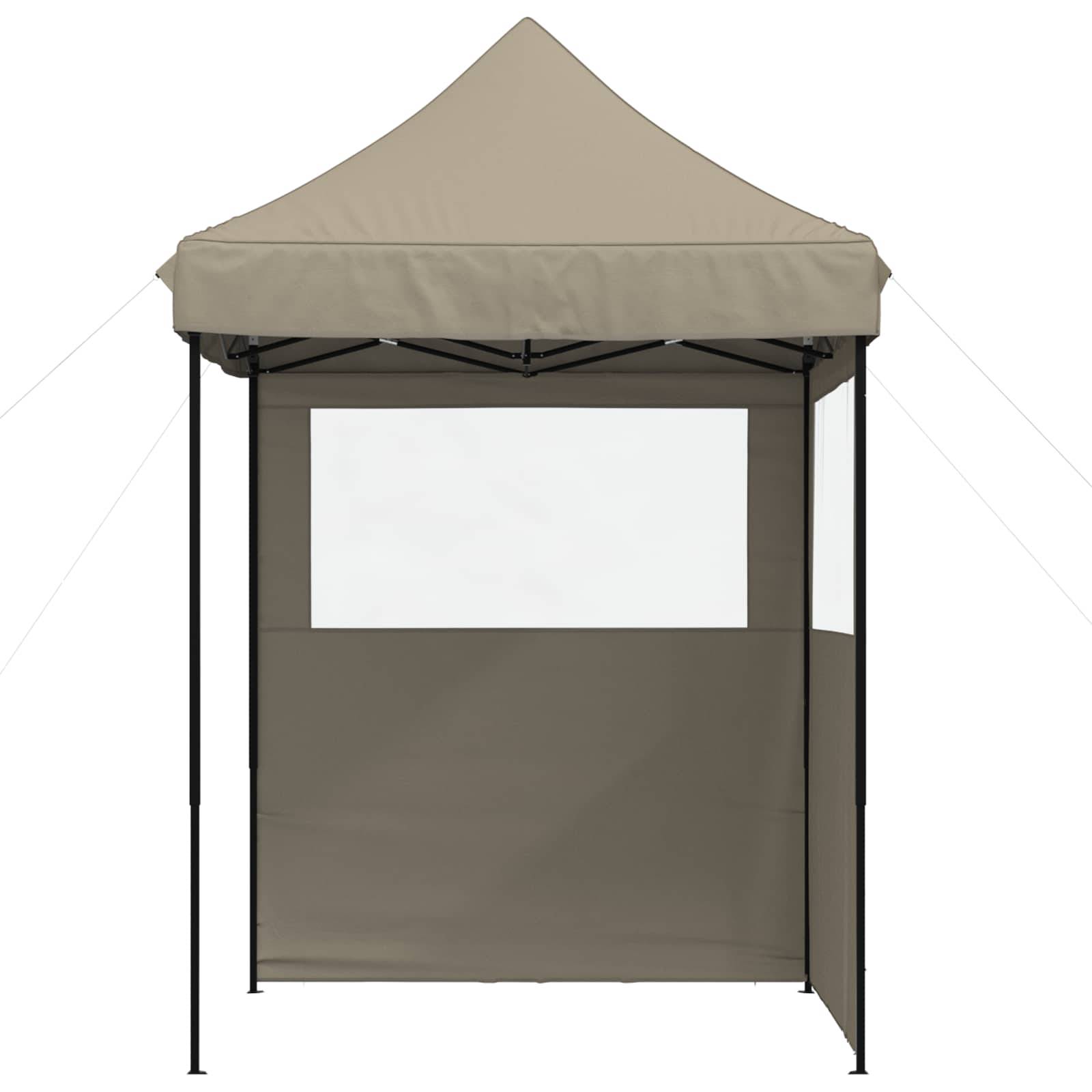 ComfortXL - Barnum pliant acier oxford 600D réceptions extérieur montage rapide sac à roulettes 2x2m taupe - ComfortXL Outdoor Living - Image 3