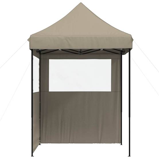 ComfortXL - Barnum pliant acier oxford 600D réceptions extérieur montage rapide sac à roulettes 2x2m taupe - ComfortXL Outdoor Living - Image 5
