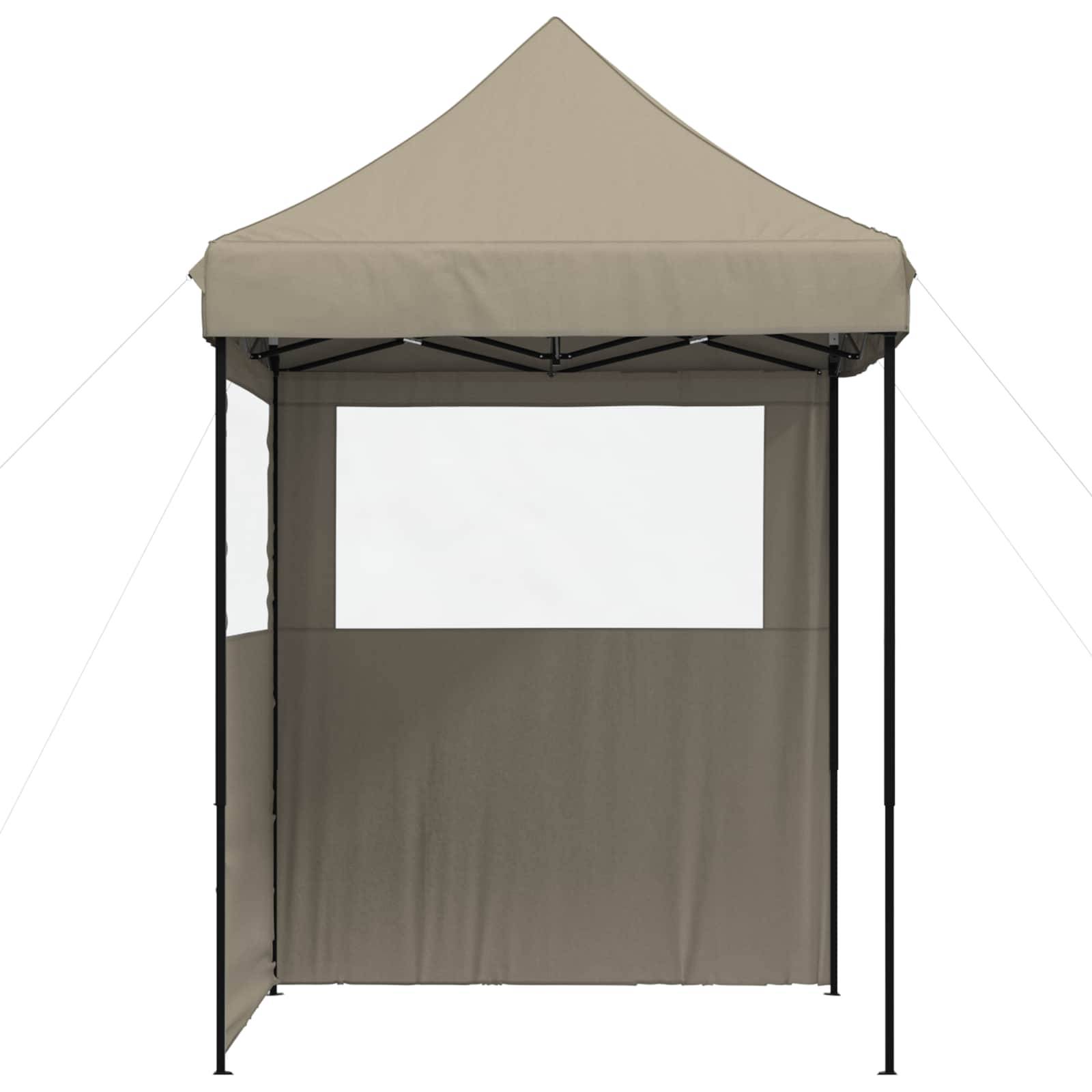 ComfortXL - Barnum pliant acier oxford 600D réceptions extérieur montage rapide sac à roulettes 2x2m taupe - ComfortXL Outdoor Living - Image 5