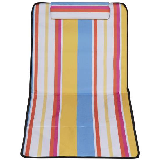 Lot 2 tapis de plage acier extérieur dossier inclinable avec sac multicolore - ComfortXL Outdoor Living - Image 10