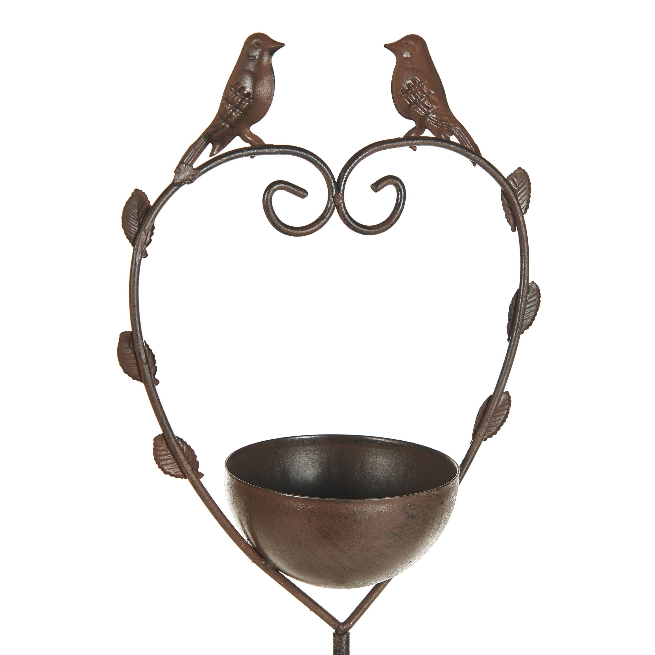 Beliani - Bassin à oiseaux Métal Marron SPARROW - 20x10x150- Beliani - Image 6
