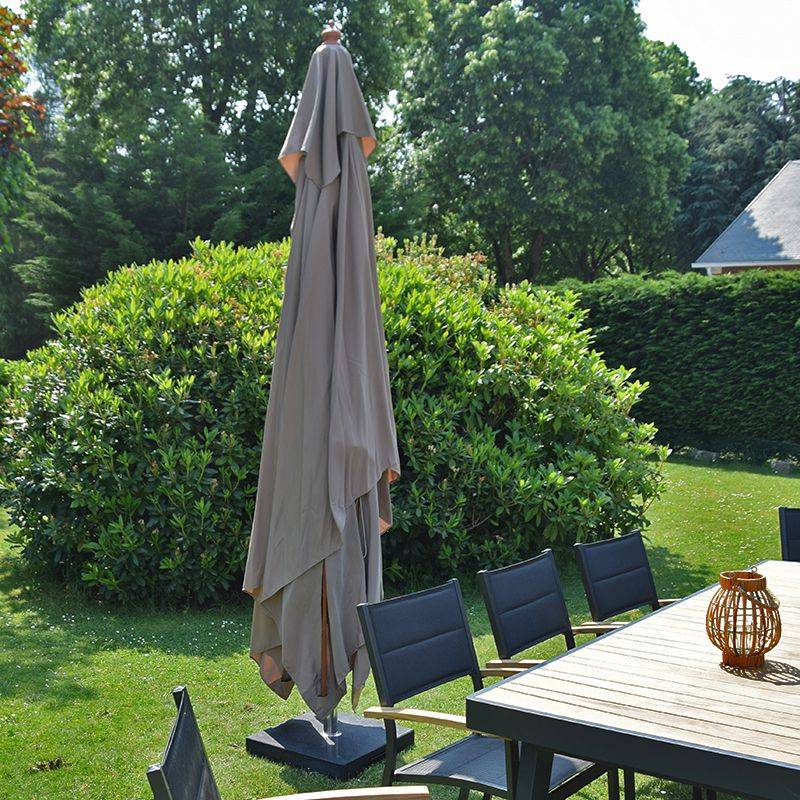 Parasol droit taupe 4x3 m Pegasia - Gecko Jardin - Image 7