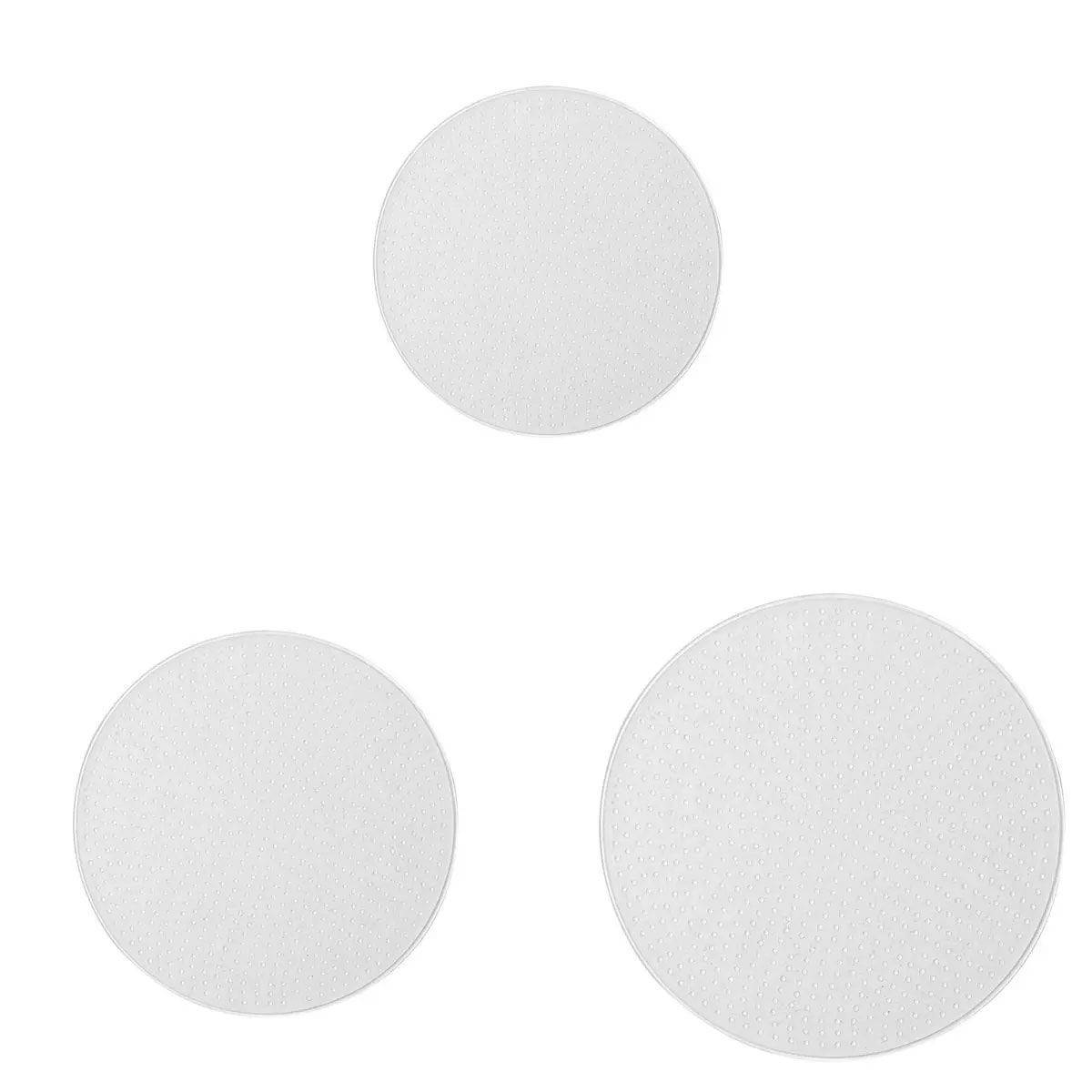 Lot de 3 Couvercles "Silicone" 26cm Transparent - Image 1
