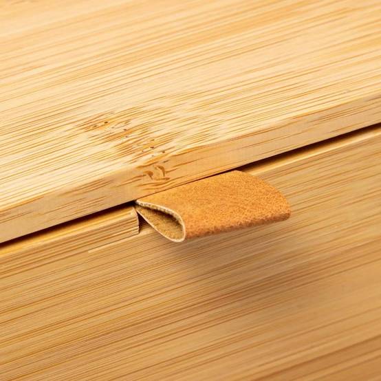 Boîte Déco 3 Tiroirs "Bambou" 21cm Naturel - Image 3