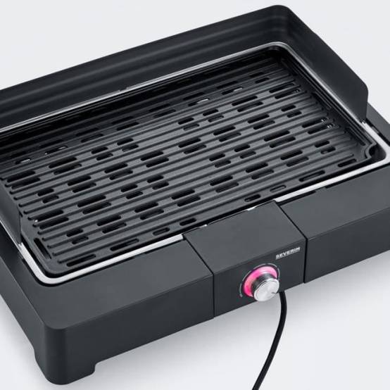 Severin - Barbecue Electrique - Grillade électrique SEVERIN - PG8567 - Surface de cuisson 44,5x26cm - Thermostat réglable - 2200W - Image 1