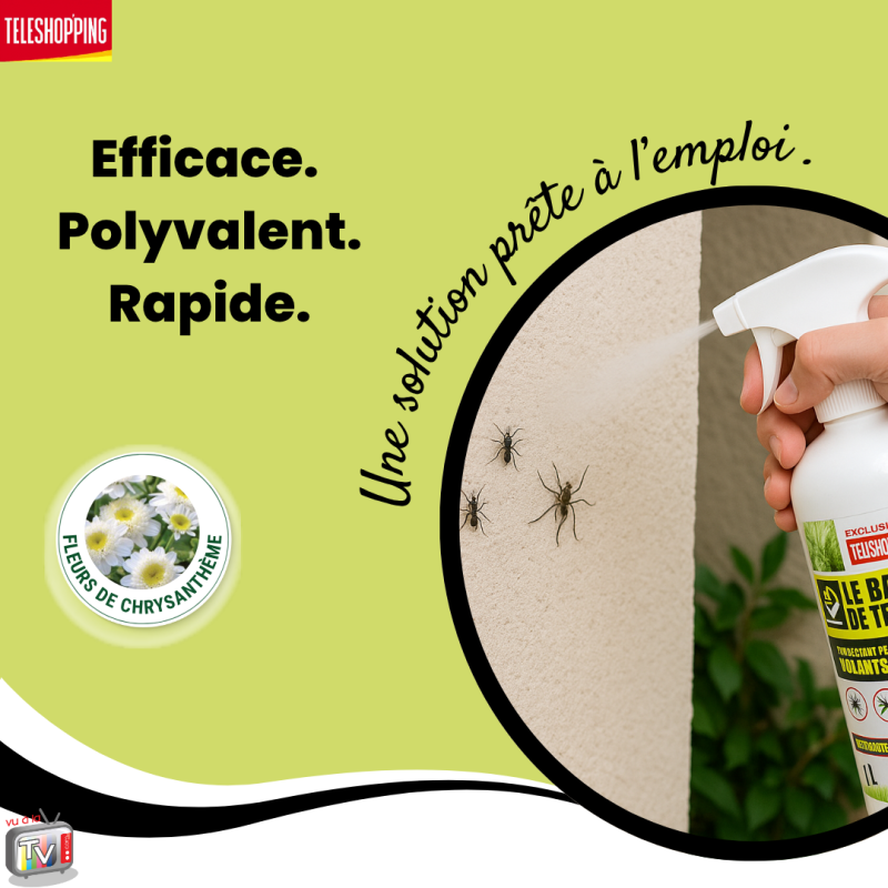 barrage aux insectes teleshopping | interieur & exterieur | Lot de 3 |spray fourmis | multi|insectes | anti pucerons plantes exterieur- VENTEO - Image 4