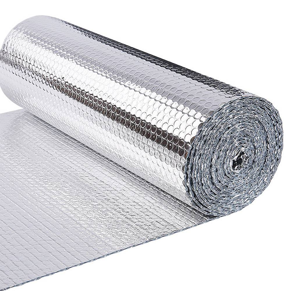 Isolant thermique a bulle double couche aluminium radiateur reflecteur 0.6x20m
