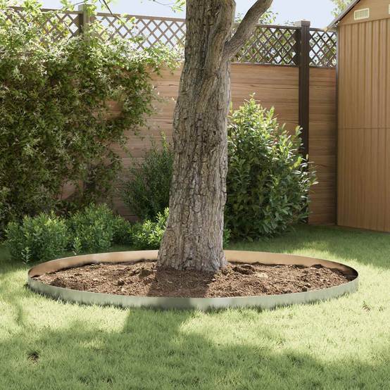 Bordure Pelouse Acier Aménagement Paysager Maintien Solide 20pcs 100x15cm Argenté - ComfortXL Outdoor Living - Image 4