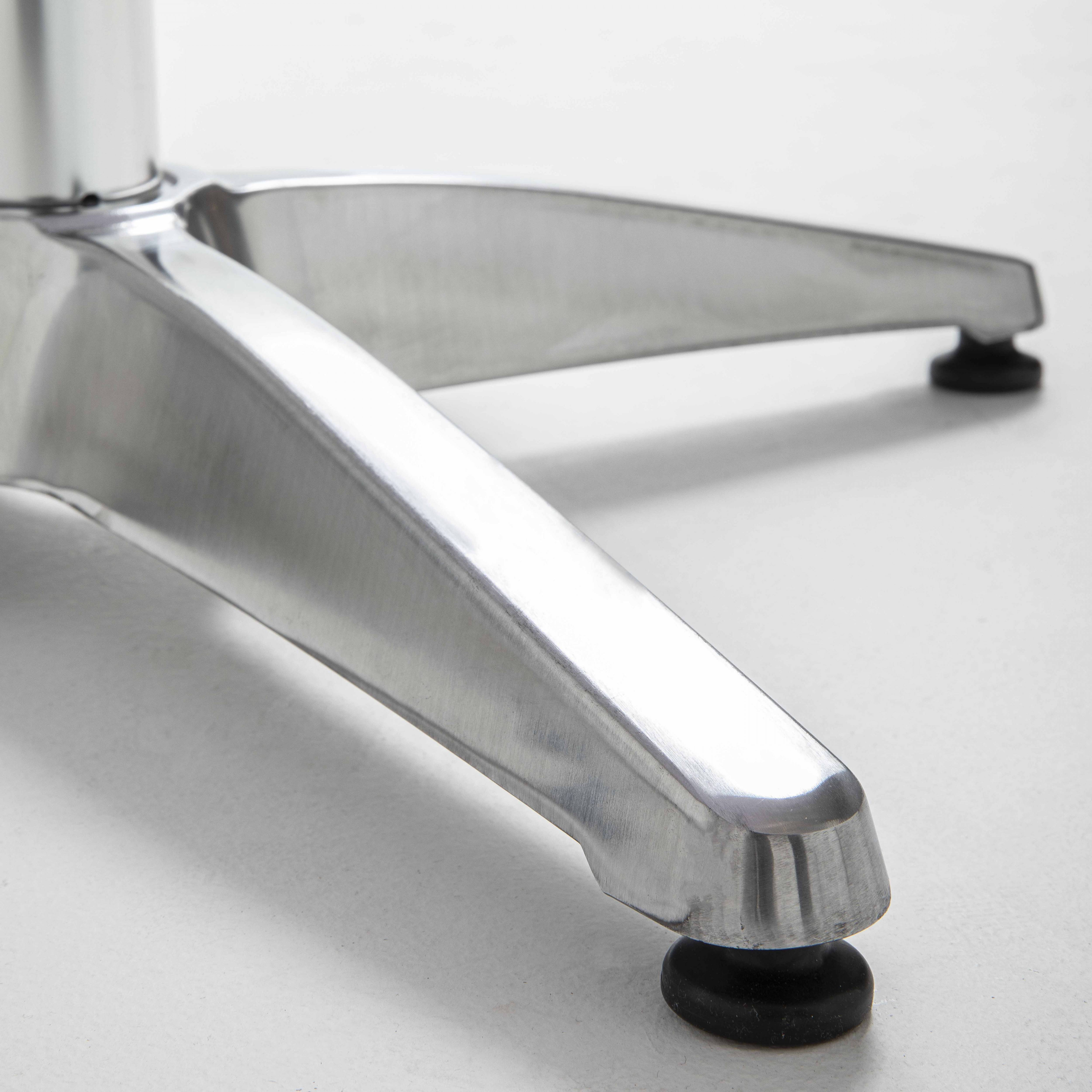 Oviala - Table de bar ronde en aluminium gris Brixton - Oviala - Image 3